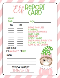 Christmas Elf Quarantine Report Card GPM1: Christmas Elf Welcome Letter Elf Quarantine GPM1