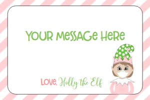 Christmas Elf Blank Stationery Quarantine GPM1: Christmas Elf Welcome Letter Elf Quarantine GPM1