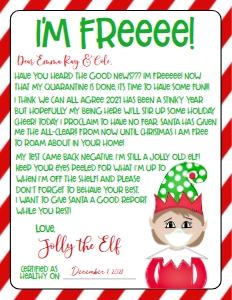 Christmas Elf Free Letter Elf Girl Quarantine RGM1H: Christmas Elf Free Letter Elf Girl Quarantine RGM1H