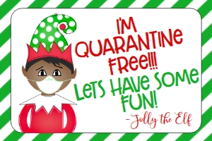 Christmas Elf Quarantine Free Stationary GBM1H: Christmas Elf Free Letter Elf Quarantine GBM1H