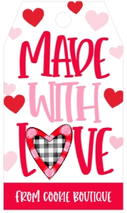 Valentine Made with Love Tag Tag: Valentine Made with Love Tag