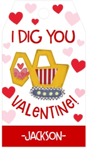 Valentine Tag I Dig You: Valentine Tag I Dig You