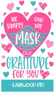 Valentine Simply Cannot Mask Gratitude Favor tag: Valentine Simply Cannot Mask Gratitude Favor Tag