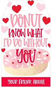 Valentine Donut 2 tag: Valentine Donut 2 Tag