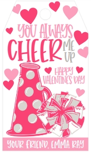 Valentine Cheer tag: Valentine Cheer Tag