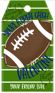 Valentine Football Field Tag: Valentine Football Field Tag