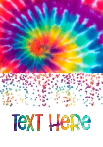 Birthday Foil Balloon Tie Dye 13 Food Tent: Birthday Foil Balloon Tie Dye 13