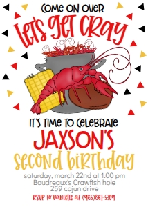Crawfish Get Cray Birthday: Crawfish Get Cray Birthday