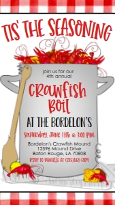 Crawfish Boil Pot Tis the Seasoning SPD Text Invite: Crawfish Boil Pot Tis the Seasoning SPD