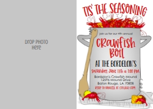 Crawfish Boil Pot Tis the Seasoning SPD Photo Invite: Crawfish Boil Pot Tis the Seasoning SPD