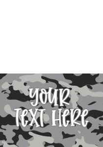 Birthday Number Camo Grey Food Tent: Birthday Number Camo Grey