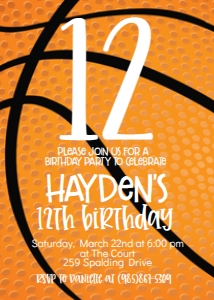 Birthday Number Basketball: Birthday Number Basketball