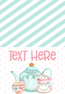 Birthday Par-Tea Cups 1 Food Tent: Birthday Par-Tea Cups 1