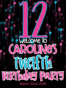 Birthday Number Music Welcome Sign: Birthday Number Music