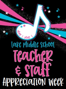 School Teacher Appreciation Music Note Welcome Sign 18x24: School Teacher Appreciation Week Music Note Weekly Itinerary