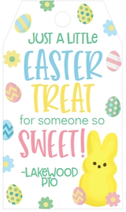 Easter Treat Someone Sweet Favor Tag design preview