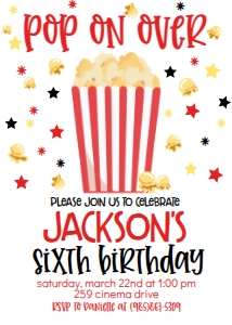 Birthday Popcorn Party BPPB1: Birthday Popcorn Party BPPB1