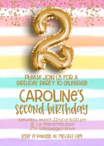 Birthday Foil Balloon Rainbow Gold: Birthday Foil Balloon Rainbow Gold