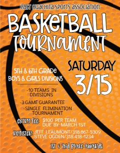 Flyer Basketball Tournament 11x14: Flyer Basketball Tournament