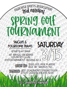 Flyer Golf Tournament 8.5x11: Flyer Golf Tournament