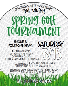 Flyer Golf Tournament 11x14: Flyer Golf Tournament