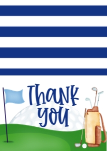 Birthday Golf Flag Thank You: Birthday Golf Flag let's Partee