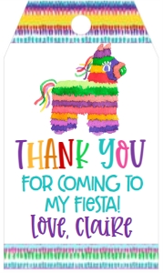 Birthday Party Fiesta Nacho Average Favor Tag: Birthday Party Fiesta Nacho Average