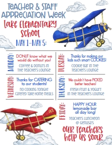 School Teacher Appreciation Week Airplane: School Teacher Appreciation Week Airplane