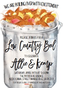 Shrimp Boil Couples Shower Pot: Shrimp Boil Couples Shower Pot