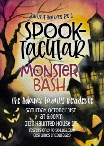 Halloween Monster Bash Invitation: Halloween Monster Bash Invitation