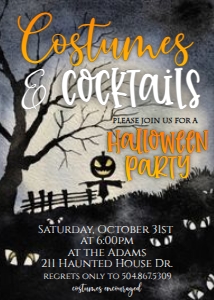 Halloween Graveyard Invitation: Halloween Graveyard Invitation