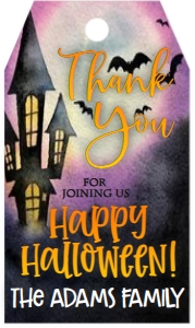 Halloween Haunted Cocktails Favor Tag: Halloween Haunted Cocktails Invitation