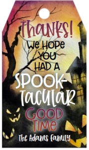 Halloween Monster Bash Favor Tag: Halloween Monster Bash Invitation