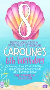 Birthday Under the Sea Number Text Invite: Birthday Under the Sea