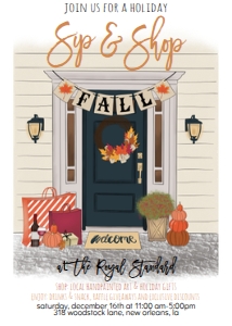 Thanksgiving Fall Door Sip and Shop Wine Invitation: Thanksgiving Fall Door Sip and Shop Wine Invitation