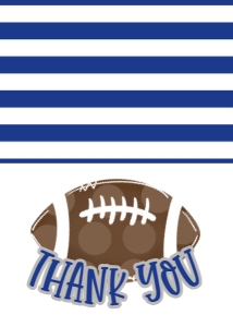 Homecoming Football Thank You: Homecoming Football Invite