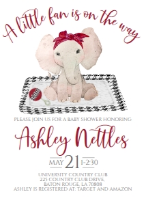 Baby Shower Mascot elephant headband design preview