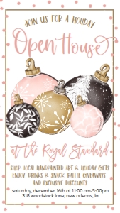 Christmas Multi Pink Ornament Open House Text Invite: Christmas Multi Pink Ornament Open House Invitation