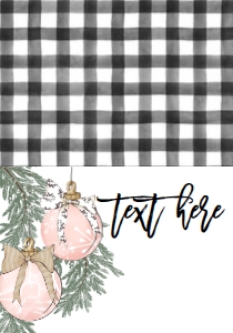 Christmas Bridal Shower Ornament Deck the Halls Pink Food Tent: Christmas Bridal Shower Ornament Deck the Halls Pink