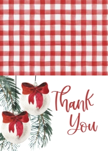 Christmas Red Ornament Favorite Things Thank You: Christmas Red Ornament Favorite Things