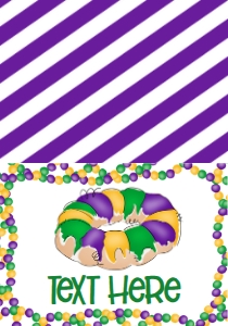 Mardi Gras Birthday Krewe de Two Food Tent: Mardi Gras Birthday Krewe de Two