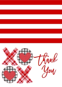 Valentines Class Party Thank You Card: Valentines Class Party