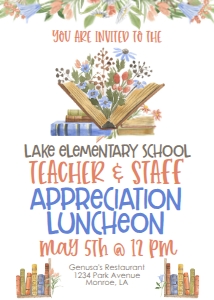 School Teacher Appreciation Luncheon Books: School Teacher Appreciation Week Books