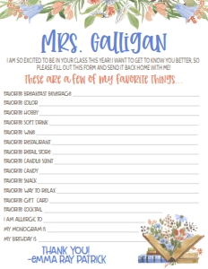School Teacher Favorite Things Books: School Teacher Appreciation Week Books