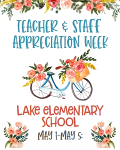 School Teacher Appreciation Week Bloom 2 8x10 Sign: School Teacher Appreciation Week Bloom 2