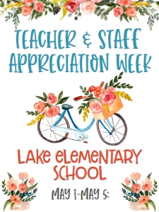 School Teacher Appreciation Week Bloom 2 18x24 Sign: School Teacher Appreciation Week Bloom 2