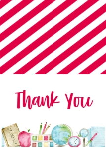 School Teacher Appreciation Week Supplies 2 Thank You: School Teacher Appreciation Week Supplies 2