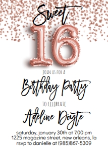 Birthday Foil Balloon Rose Gold Sweet 16: Birthday Foil Balloon Rose Gold Sweet 16 Photo
