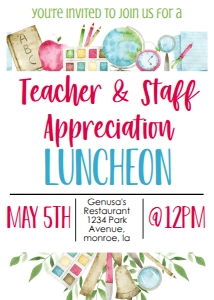 School Teacher Appreciation Luncheon Supplies 2: School Teacher Appreciation Week Supplies 2