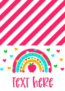 School Teacher Appreciation Week Apple Rainbow Food Tent: School Teacher Appreciation Week Apple Rainbow